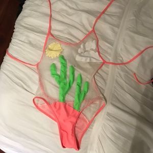 LEE+LANI Fishnet Bodysuit